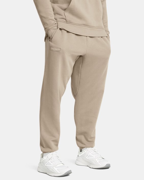 Men's UA Heavyweight Terry Joggers in Brown image number 0